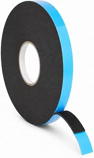 GGR Supplies DC-PEF06P Double Sided Window Glazing Tape, Black, 1/16 Inch Thick x 3/4 Inch Wide x 150 Feet, Weather Resistant Closed Cell Foam for Gap Filling and Insulated Casements
