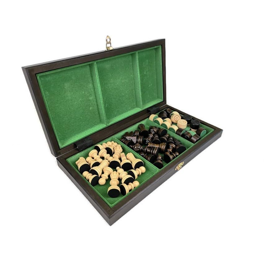 Scacchi olimpici 2 in 1 + dama 35x35 cm
