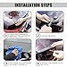 Car Trunk Spoiler Roof Lip Kit, 4.9 Ft Reflective Carbon Fiber Rear Wing Spoiler Sticker Bar for Tailgate Roof Bumper, Universal Punch-Free Vehicle Exterior Accessory Sticker(Carbon Fiber Black)