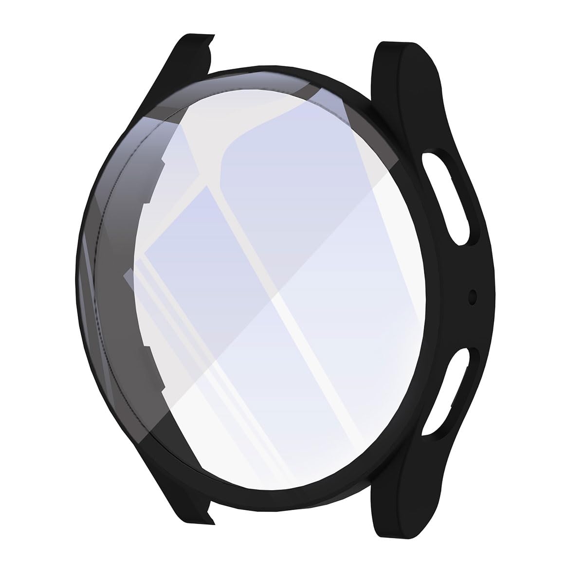 Zore Galaxy ile uyumlu Watch 6 44mm Sert PC Kasa ve Ekran Koruyucu Watch Gard 14 Siyah