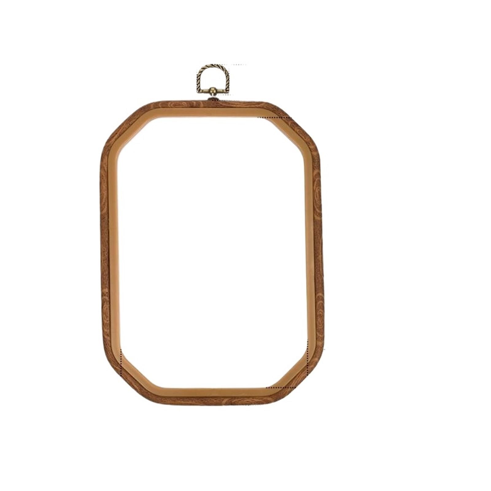 CQAHDSEVF Embroidery Hoop Circle, Mini Embroidery Hoops Imitation Wood Multishape Frame for Cross Stitch Sewing(Rectangular 18x26cm)