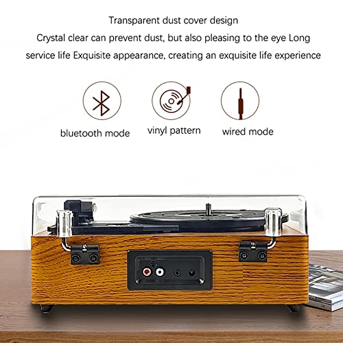 Phonographe rétro Simple en bois 7/10/12 pouces tourne-disque en vinyle avec couvercle anti-poussière tourne-disque 35… - Les Beatles, Paul McCartney, John Lennon, RIngo Starr, George Harrison Phonographe rétro Simple en bois 7/10/12 pouces tourne-disque en vinyle avec couvercle anti-poussière tourne-disque 35… – Image 4