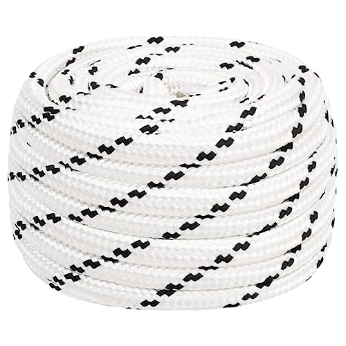 Cuerda para Barco Trenzada poliéster Blanco 20 mmx100 m, Xichuzi Cuerda Escalada, Cuerda Tendedero, Accesorios Barcos De Recreo, Cuerda, Cuerda Trenzada - 152791