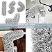 HEOATH Microfiber Feather Duster with Extendable Pole, 30-100 inches Extra Long Cobweb Duster for Cleaning, Bendable Head, Non-Scratch, Washable Duster for Ceiling, Fan, Furniture Gray