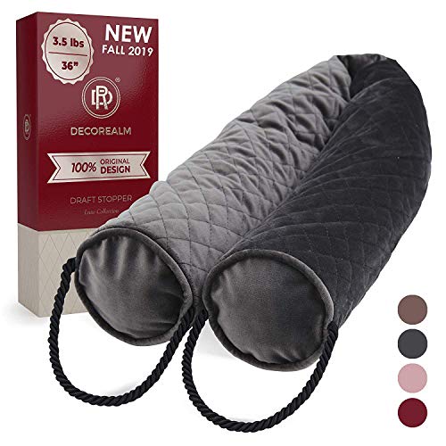 DECOREALM Door Draft Stopper and Blocker 36, Sound Proof Draft Guard for Doors