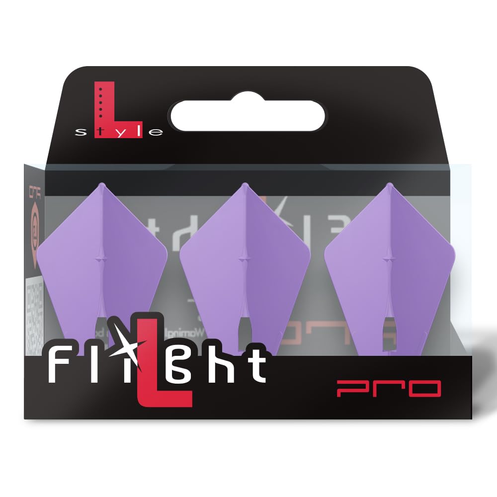 1 SET L STYLE CHAMPAGNE DART FLIGHTS ASTRA PURPLE