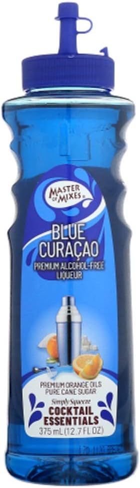 Cocktail Essentials Blue Curacao, 375 ML Bottle (12.7 Fl Oz), Individually Boxed