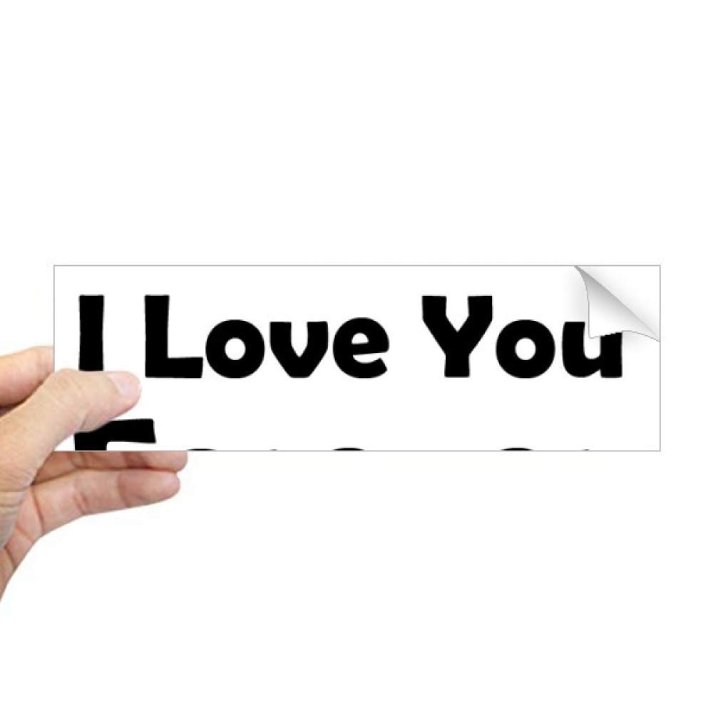 Sticker rectangulaire fenêtre motif inscription Love You Dad
