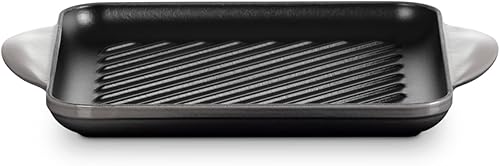Miniatura 2 de Le Creuset Parrilla cuadrada de hierro fundido esmaltado, 9.5 pulgadas, ostra