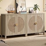 SICOTAS Rattan Buffet Cabinet...