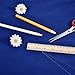 Sewing Mark Pencil Tailor Chalk Free Cutting Chalk Sewing Fabric Pencil for Sewing Marking and Tracing, 6 Colors (12)