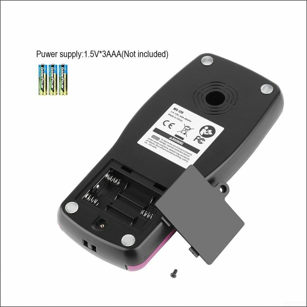 Escáner digital de pared con detección de cables vivos, detector de tubos de metal y PVC para paneles de yeso, hormigón y madera, herramienta de detección de pared LCD, profundidad de