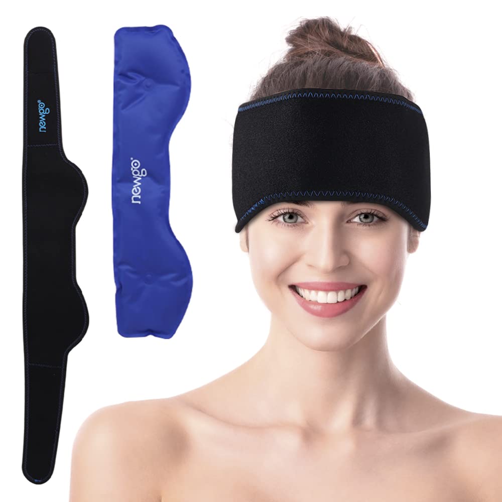 Buy NEWGO Migraine Relief Ice Pack for Head, Hot Cold Compress Gel Ice