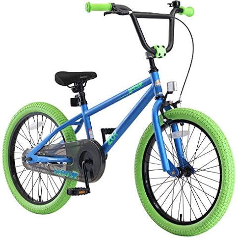 BIKESTAR Bicicleta Infantil 20" BMX BLU Verde Cover