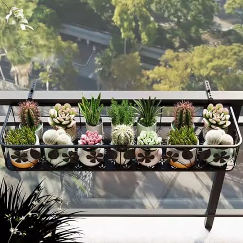 Jardinière en métal suspendue sans perceuse pour décorer sans abîmer les murs