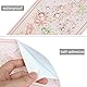 Yoillione Tapetenbordüre Selbstklebend Wandbordüre Bad Bordüre Blumen Rosa, Wasserdichte Klebe Tapete Bordüre Wand Bordüren für Wohnzimmer Badezimmer Schlafzimmer Wanddeko Stciker