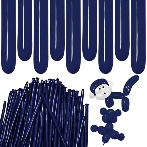 Image of Navy Blue Long Balloons Premium 260 Twisting Balloons Animals Magic for Birthday Kids Wedding Party Supply 100pcs
