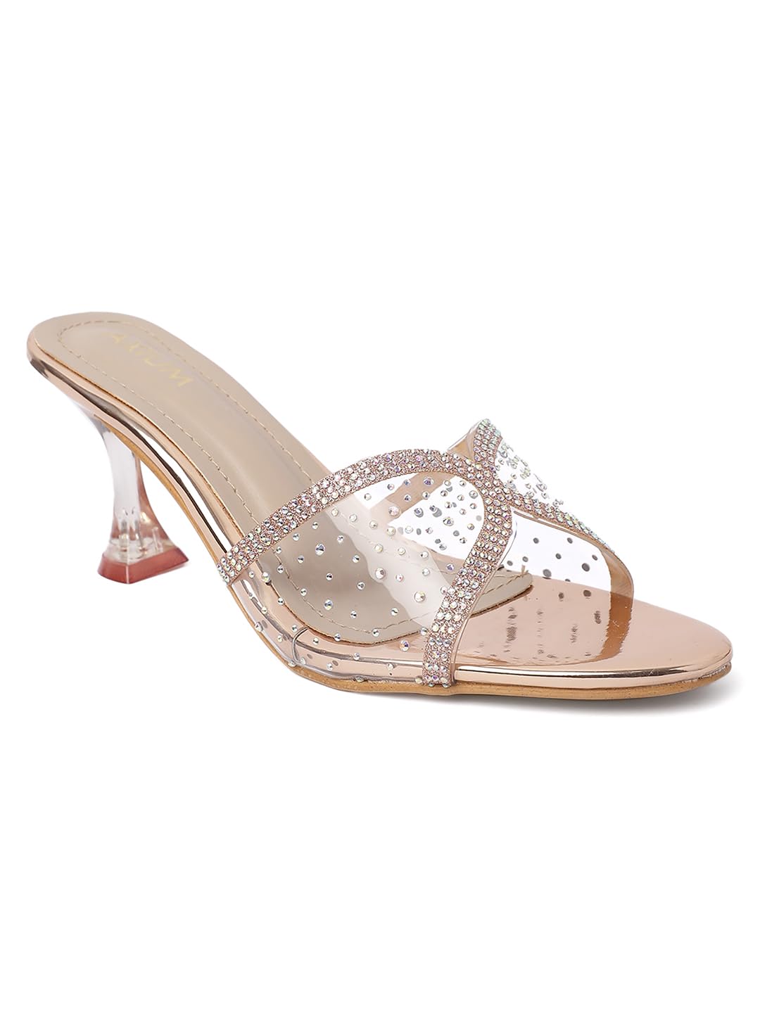 AXIUM Embellished Rose Gold Hourglass Heels, 3-Inch (B0C9VC5PD5) Amazon Price History, Amazon Price Tracker