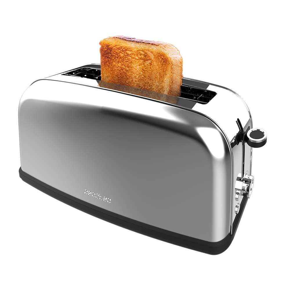 Cecotec Tostador Vertical Toastin' Time 1500 Green, 1500W, Doble ranura larga y ranura ancha 3,8cm, Varillas Superiores, Acero Inoxidable, Apagado y Pop-up Automático, Recogemigas — view 17