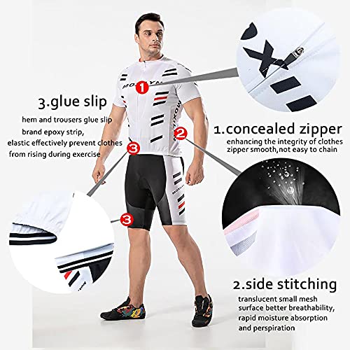 Maillot Cyclisme Kits Homme Vêtements Cyclisme Tenue Cycliste Maillot Cycliste Homme Manche Courte MTB Jersey+9D Gel Pantalons Homme Été Cyclisme Vêtements Respirant Séchage Rapide – Image 3