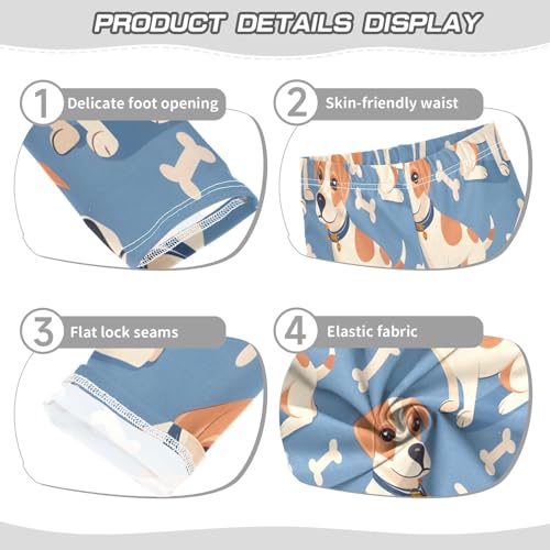 Toddler Girls Leggings Printed Yoga Pants Leggings Cute Dog and Bones for Kids3