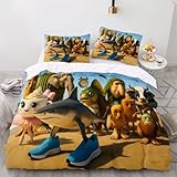 FBAWCJ Funny Italian Brainrot Kids Duvet Cover Twin Full Queen King Set,Fusion Animals Comforter Cover Bedding Set for Kids Boys Bed Decor Gifts (Color 16,Twin)