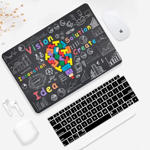 Image of Fancity Compatible With Macbook Pro 13 Inch Case With Touch Bar 2020 2021 2022 Release,M1 A2338 /A2289 /A2251 /A2159 /A1989 /A1706 Hard Shell Case&Keyboard Cover For New Pro 13 2016-2022,Idea,Multi