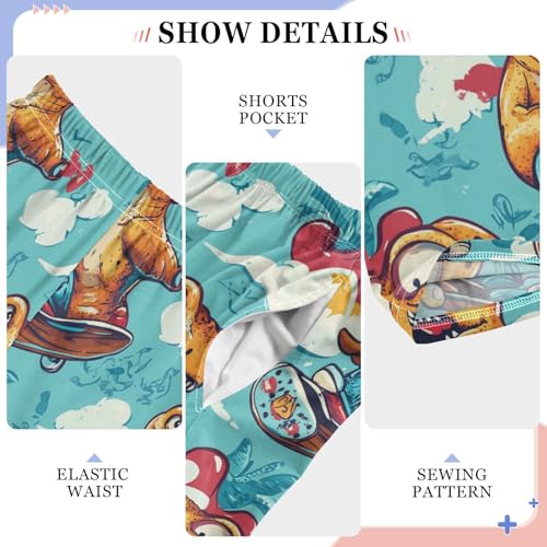 Pajama Bottoms, Bright Color Dinosaur Slee Pants Lounge Wear Pajamas Long Pant Sleepwear Pjs4