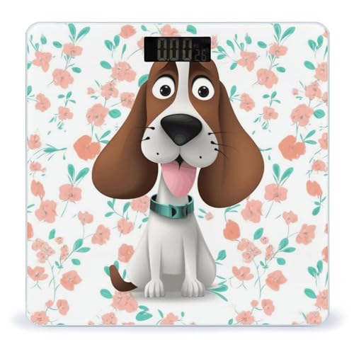 Báscula de baño digital Funny Dog con pantalla LED miniatura 1