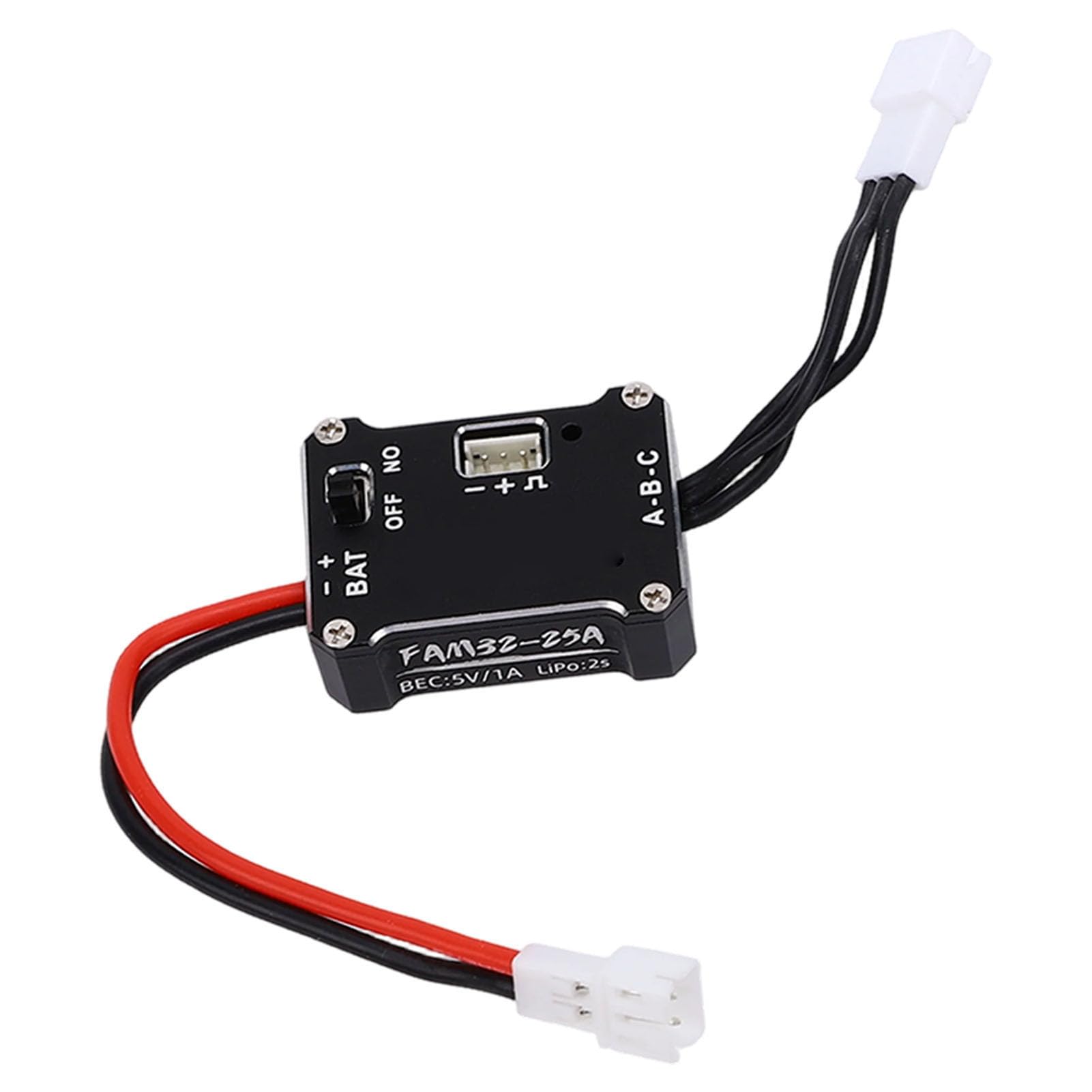 Annadue Combo Motore Brushless RC, Motore Brushless ESC 25A 1212 3500KV, per Auto RC Sensorless, Aggiornamento Parti Auto 1/24 con Alloggiamento del Dissipatore di Calore in Alluminio per Hobbisti