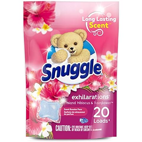 Snuggle Exhilarations In Wash Laundry Scent Booster Pacs, Island Hibiscus and Rainflower, 20 Count Cover