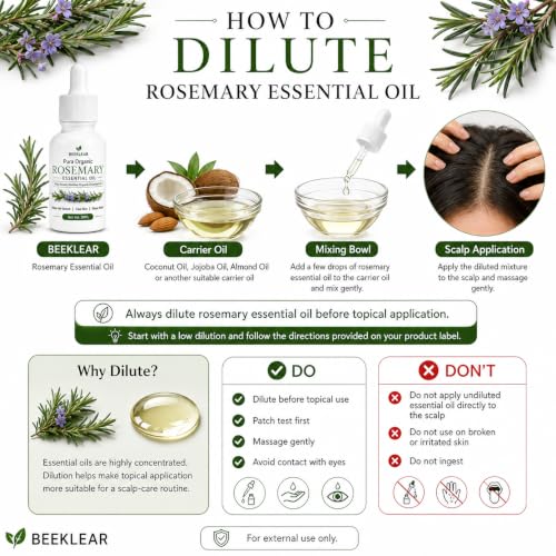 Beeklear Pura Organic Rosemary Essential Oil 30ml - Image 8