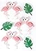 9 Stickers 3D "Flamants Roses" - 55 mm