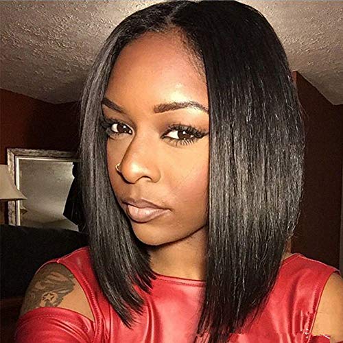 Cool2day Western Women's Straight Black Short BOB Cosplay Wig With Free Wig Cap 0411