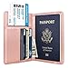 Travel Passport Holder Cover RFID Blocking Cute Slim Passport Wallet for Women