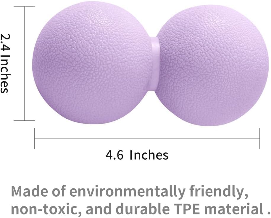 Miniatura 5 de Bolas de masaje dobles de lacrosse, bolas de masaje de maní y bola de fascia para aliviar la fatiga muscular y relajar los músculos para pies y