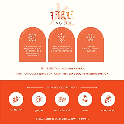 Feng Shui Elements Natural Mist Gift Set By Aromafume |5 X 50Ml| Create Better Feng Shui | Balance The Elements | Water, Wood, Fire, Earth & Metal | Stimulate Chi & Feel Harmonised | Non-Toxic & Vegan #TOP3