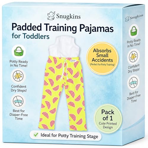 Image of SNUGKINS Potty Training Pajamas for Toddlers,Boys & Girls Available in Sizes 1 to 5 Years