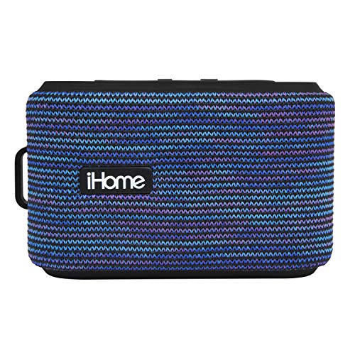 IHOME Slip and Water Resistant Fabric Rechargeable...