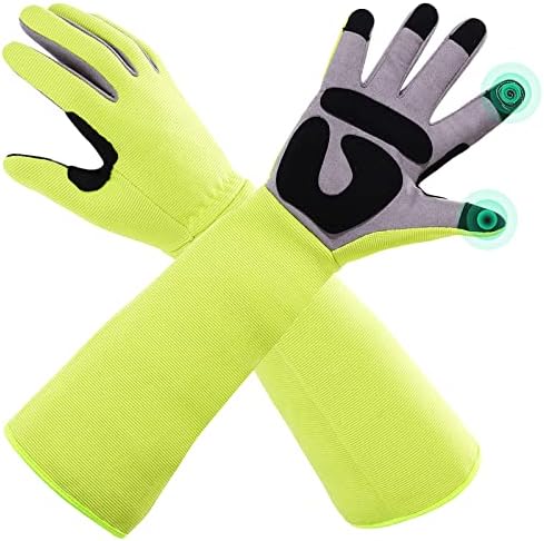 MEPEREZ Puncture proof Gardening Gloves, Safety work, Thorn proof, Long Sleeve, Women & Men, Rose pruning, Hardy, Firm grip