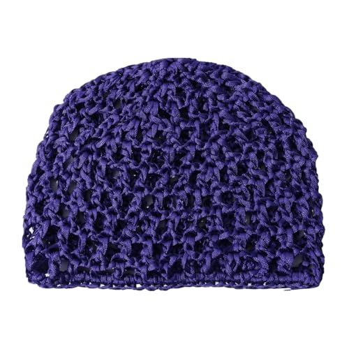 AMateschitz 2 gorros de ganchillo de malla de color sólido, redecilla para el pelo, gorro de ganchillo de malla de hilo grueso, gorro de ganchillo para mujeres, baño, peinado del cabello, talla única