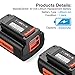 Powerextra 3.0Ah 40-Volt MAX Replacement Battery Compatible with Black&Decker LBX2040 LBX36 LBXR36 LBXR2036 40V Lithium Ion Battery