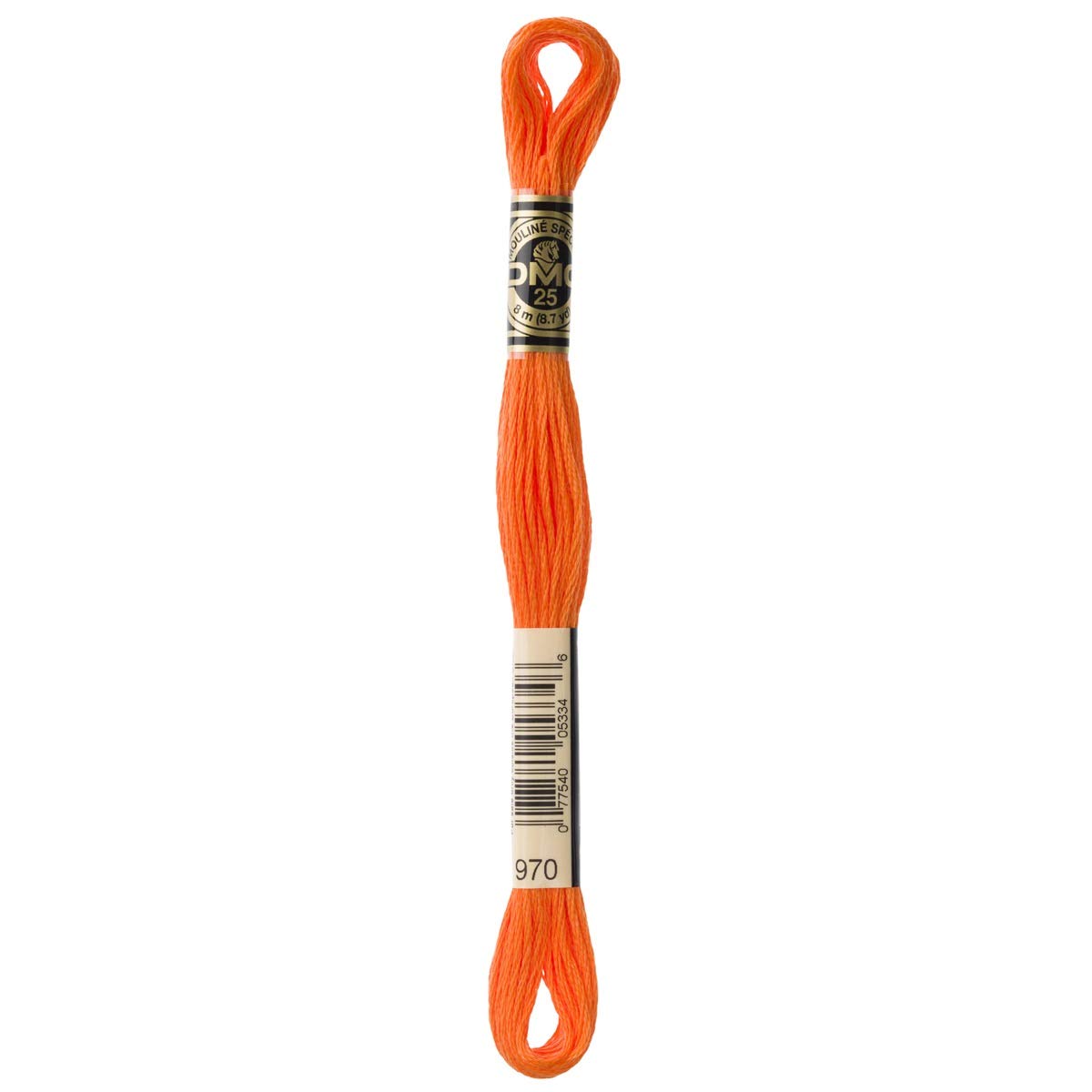 DMC Embroidery Floss Mouline Stranded Cotton Thread for Hand Embroidery and Sewing - Colour No: 970-6 x 8m Skeins — image 1