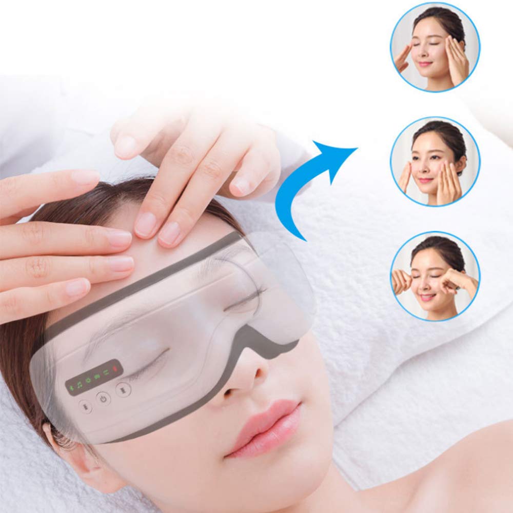 Augemassager Faltbare Nachladbare Augen Massage Mit Wärme Kompressions & Luftdruck & Musik Verbesserung Der Blut Circulatio
