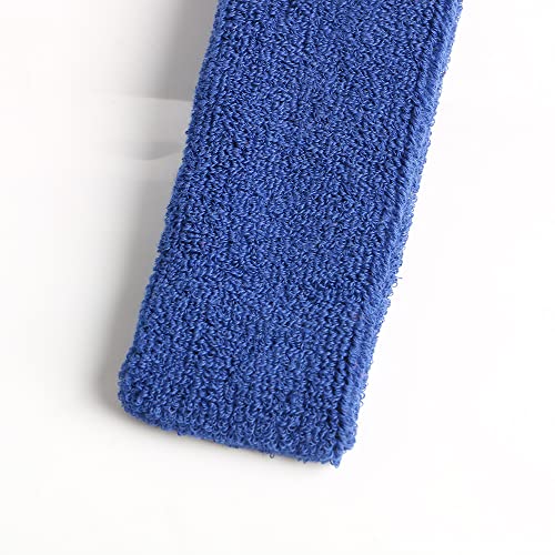Image of Cotton Sweatband Headbands,Pack of 12,Elastic Stretchy Sport Terry Cloth Sweat Bands,Yoga Workout Fitness Exercise Basketball Headband