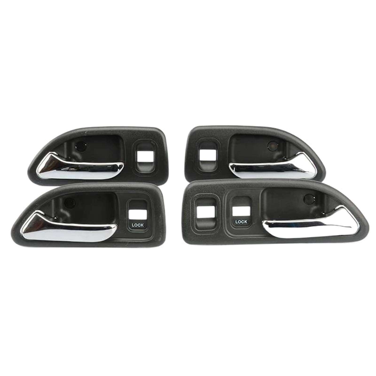 Mcqnds 4 Pieces Black For Accord Cd4 Cd5 Ce6 1994 1995 1996 1997 Chrome Car Interior Door Handle(4 Pieces Black)