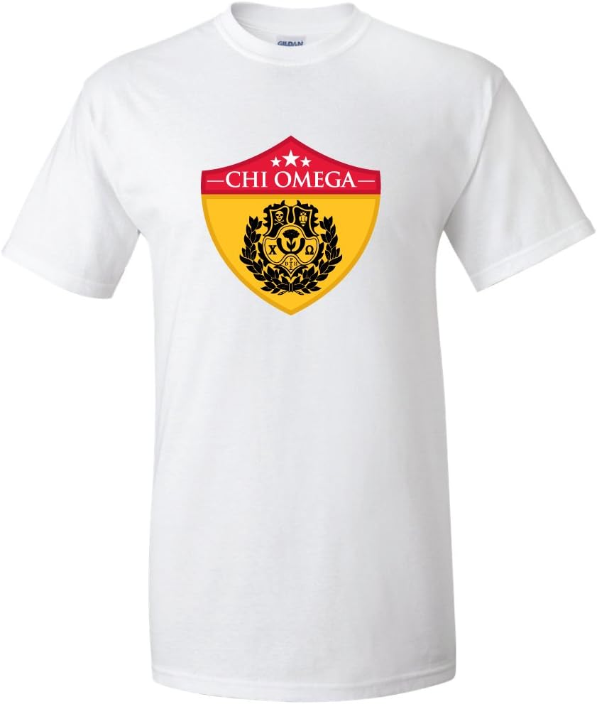 VictoryStore Apparel - Chi Omega Crest Design T-Shirt