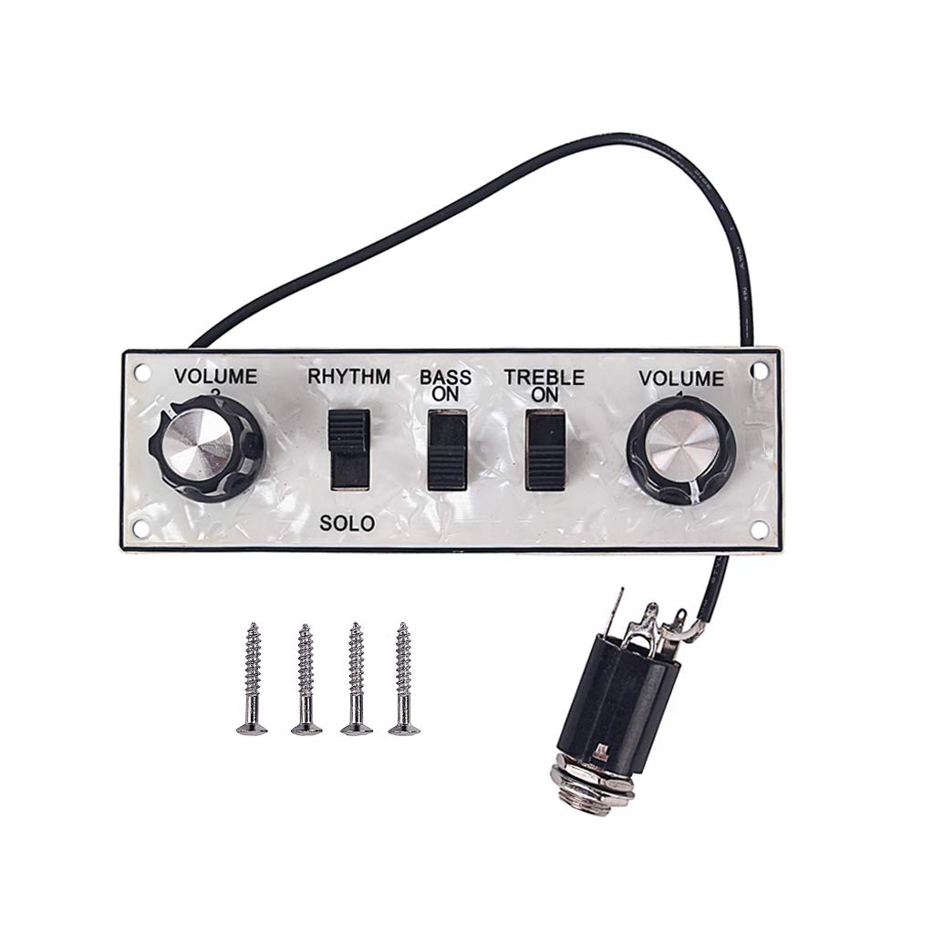 Alnicov Guitar Control Plate Prewired Telecaster Control Plate Guitar Circuit Board Przełączniki Gałki, do gitary Fd Tele Chrom