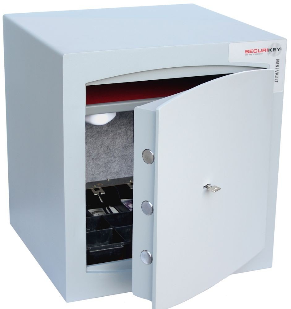 SecurikeyMini Vault Silver 3 Key lock