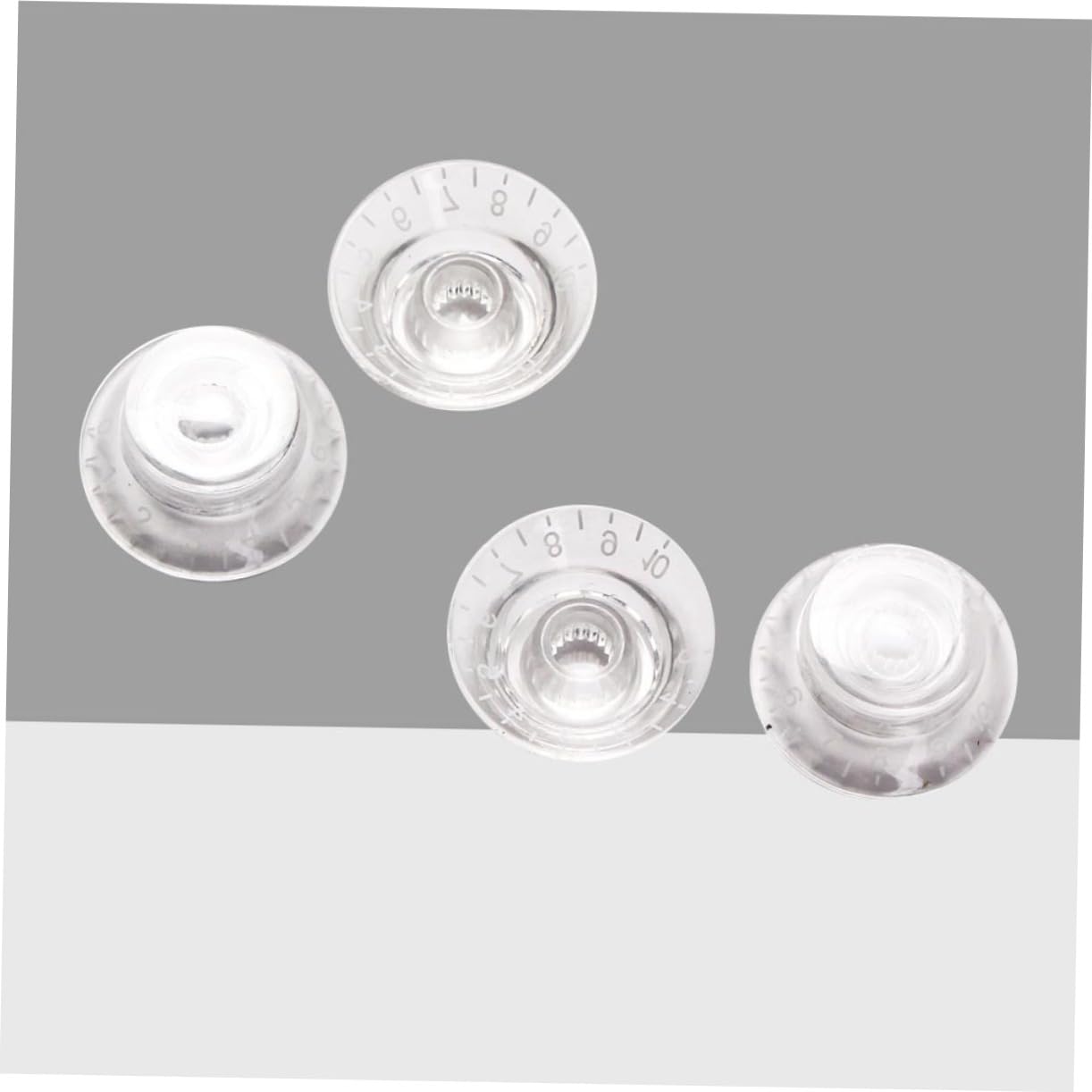 FAVOMOTO 8 Pcs Replacement Electric Guitar Knobs Volume Tone Control Set Plastic Material Sleek Design